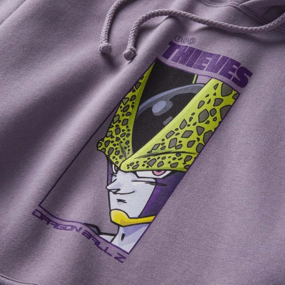 100 Thieves x Dragon Ball Z - Cell Hoodie (Lavender) - Large (NWT) Unisex - Picture 3 of 5
